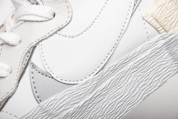 BV0072-100 Sacai x Nike Blazer Mid White Grey - Image 9