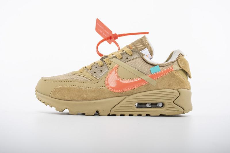 OFF-WHITE x Nike Air Max 90 “Desert Ore” Release Date AA7293-200 - Image 6