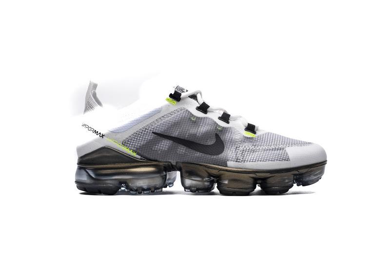 Nike Air VaporMax 2019 White Platinum Tint Lime Blast AT6810-100 - Image 2
