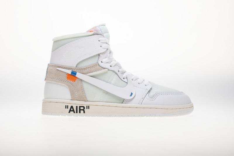 OFF WHITE X Air Jordan 1 AQ0818-100 White - Image 8