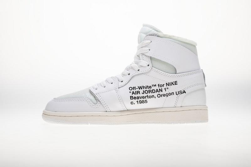 OFF WHITE X Air Jordan 1 AQ0818-100 White - Image 2
