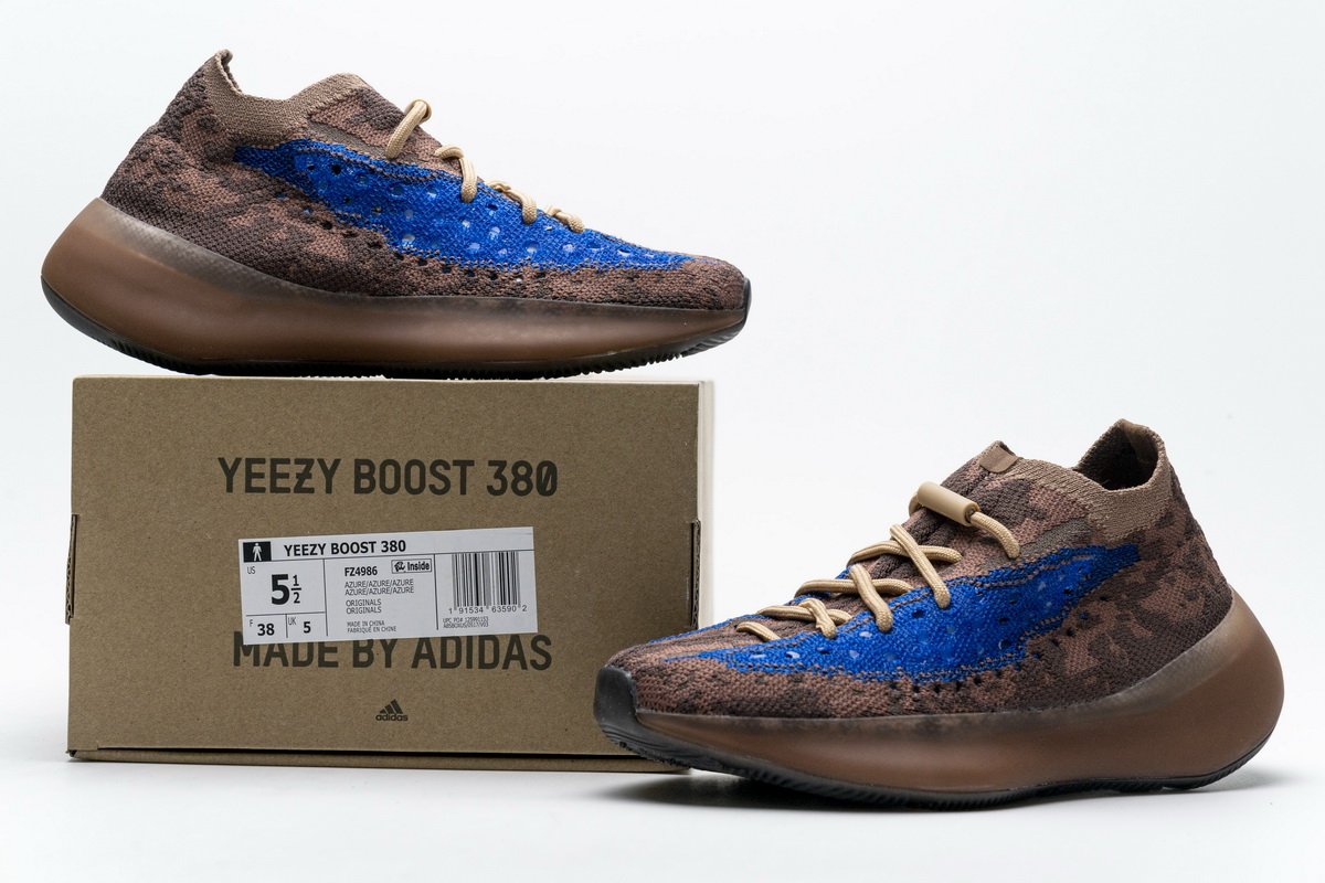 FZ4986 adidas Yeezy Boost 380 Azure - Image 2