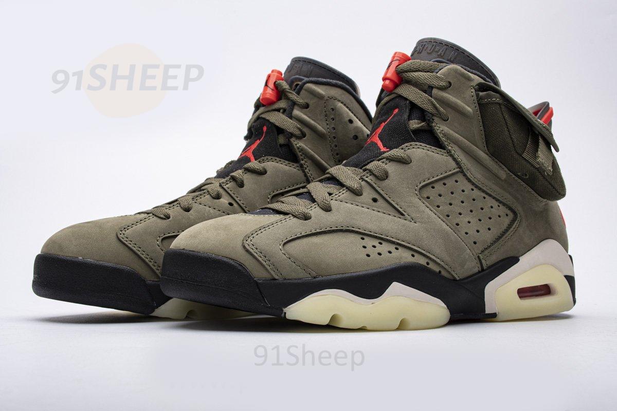 Travis Scott X Air Jordan 6 “Medium Olive”CN1084-200 - Image 2