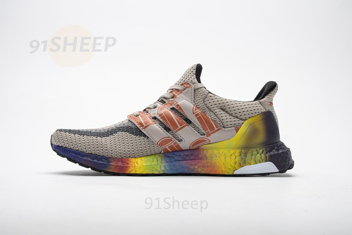 FW3726 Adidas Ultra Boost 2.0 Real Boost Shanghai Grey Yellow - Image 4