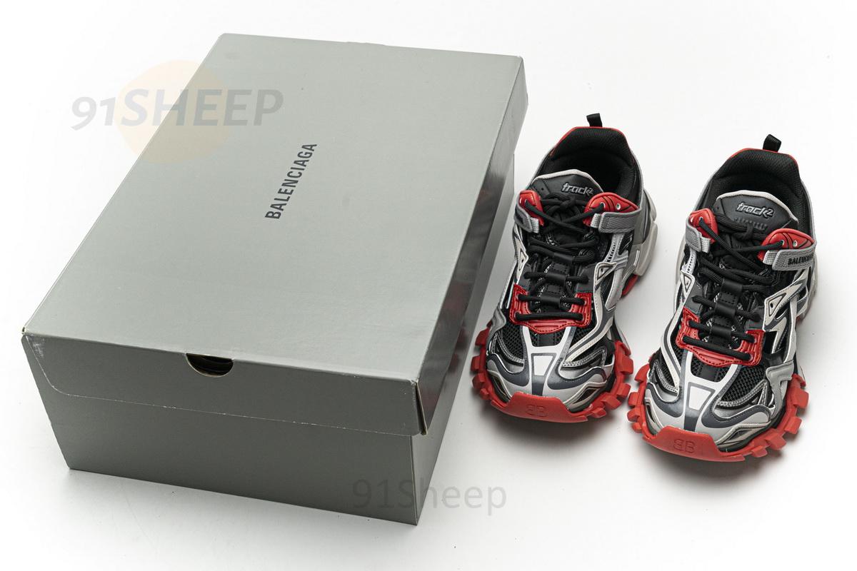 GT Batch Balanciaga Track Black Grey Red - Image 3