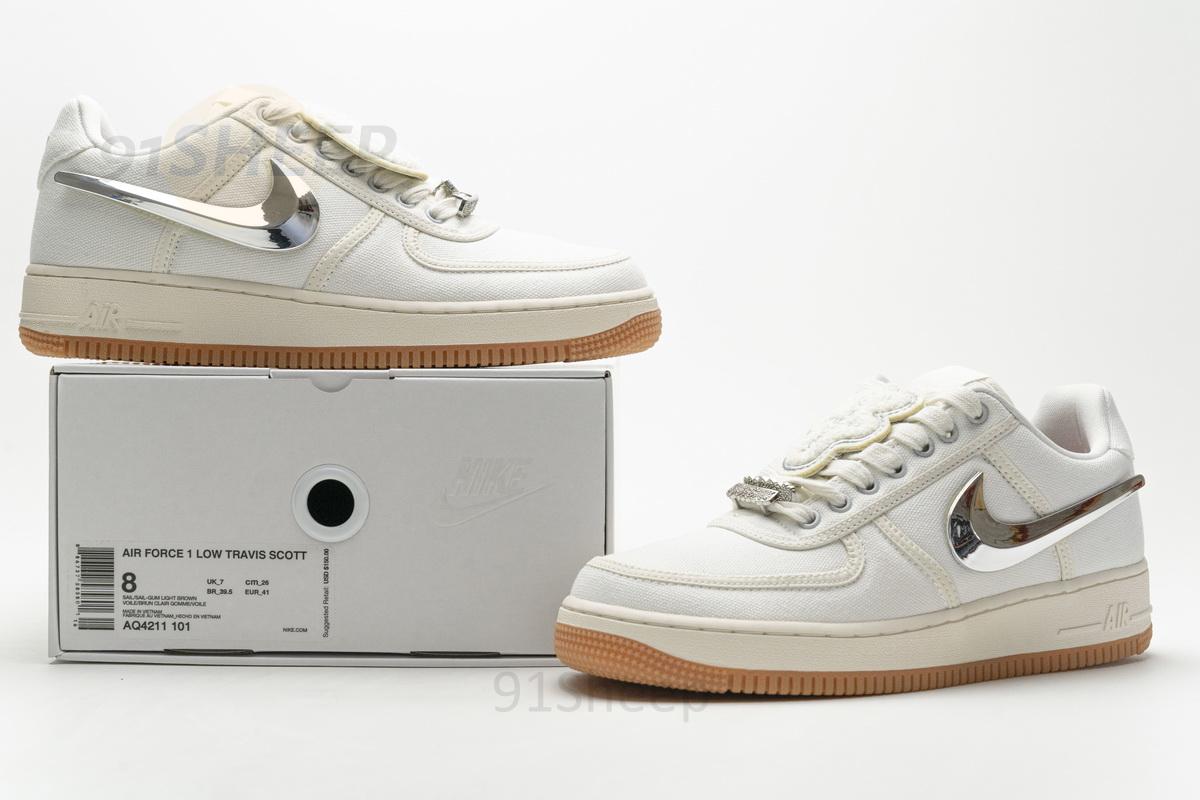 AQ4211-101 Travis Scott x Nike Air Force 1“Sail” - Image 2
