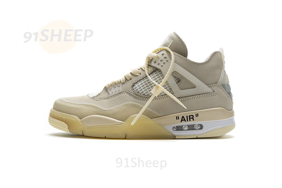 CV9388-100 OFF White x Air Jordan 4 Sail