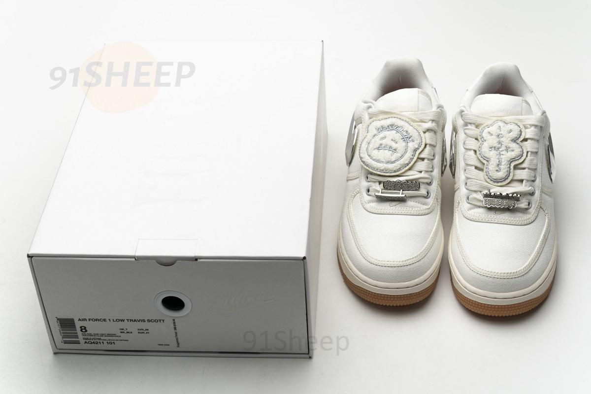 AQ4211-101 Travis Scott x Nike Air Force 1“Sail” - Image 3